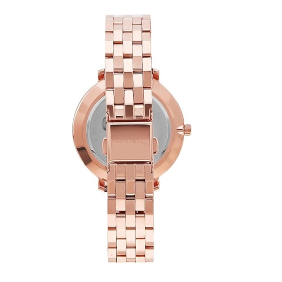 NWT Michael Kors Diamond Rose Gold STAINLESS STEEL designer watch Orig. $220 - Picture 5 of 9